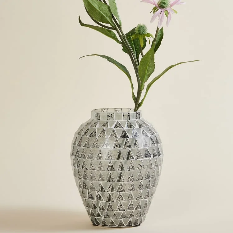 decorative tall ceramic flower vase -Glass Mosaic Vase