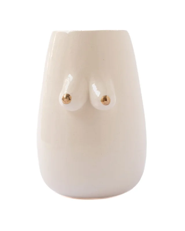 artistic flower vase with floral patterns -Mulher Objeto Small vase