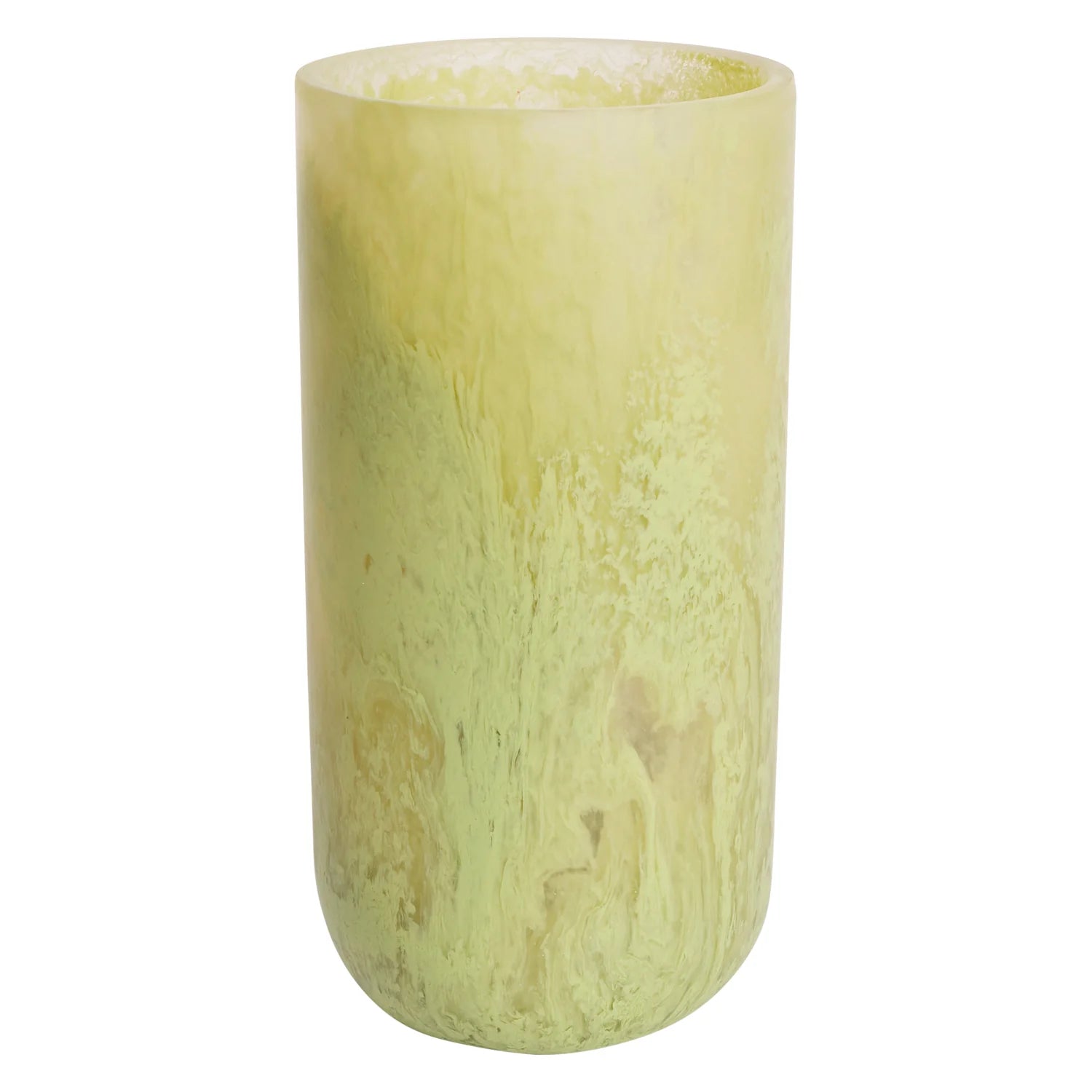 handcrafted crystal flower vase for decor -Sage x Clare Kalinda Vase - Pistachio