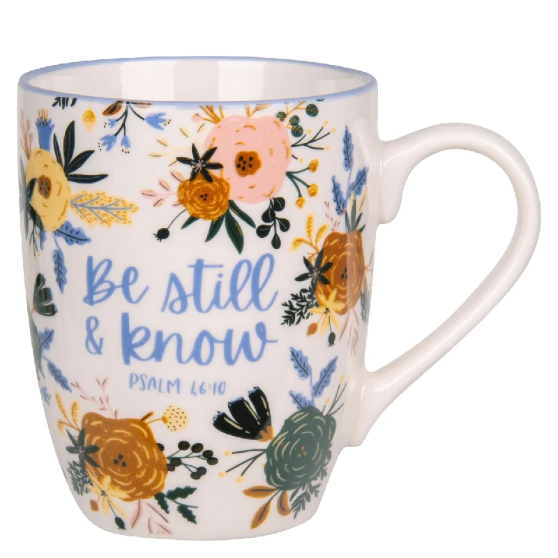 coffee mugs with beautiful patterns -Be Still and Know Ceramic Mug