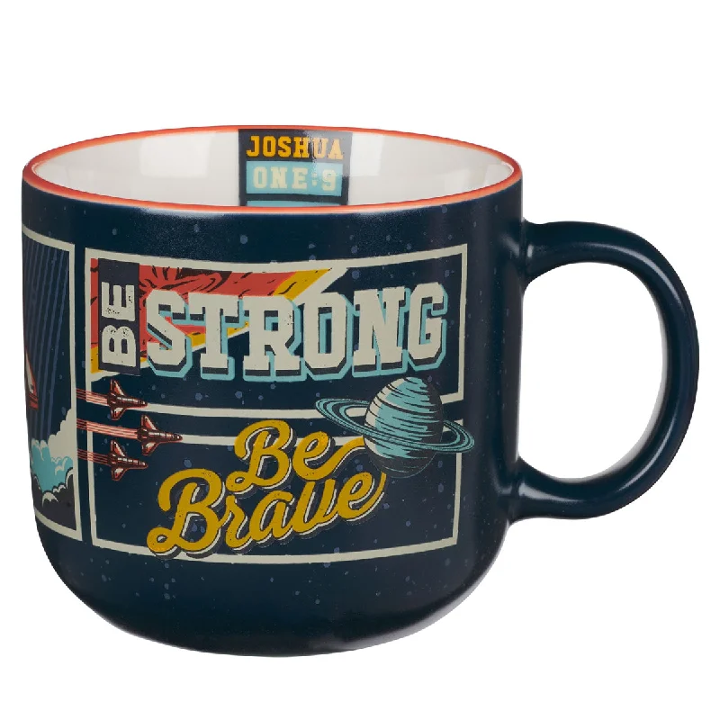 eco friendly insulated coffee cups -Be Strong Be Brave Ceramic Mug