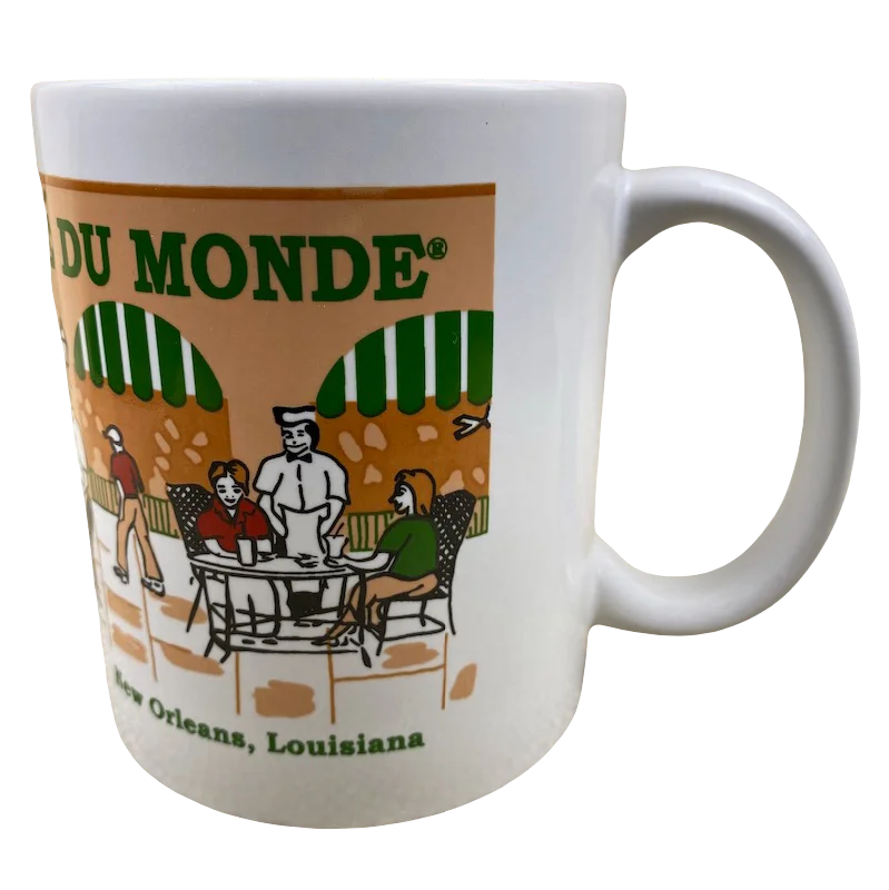 personalized insulated mugs for work -Cafe Du Monde The Original French Market Coffee Stand New Orleans Louisiana Color Mug