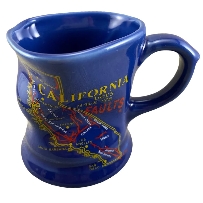 personalized insulated mugs with logo -California Does Have Its Faults Mug Westwood NEW