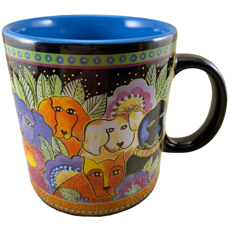 best coffee mugs for travel -Canine Clan Dogs Mug Laurel Burch