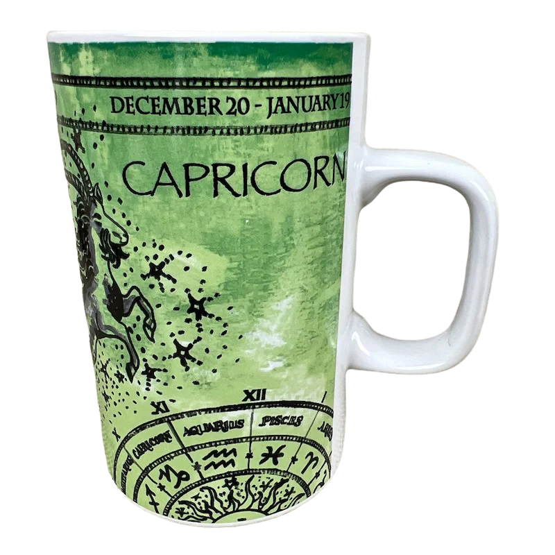 unique travel mugs for coffee -Capricorn Tall Zodiac Mug Fisher