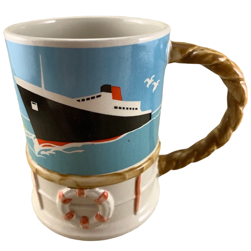 personalized ceramic mugs for camping -Carnival Cruise Line Tropicale Embossed Mug Sherwood England