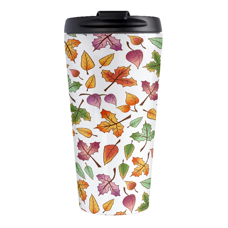 custom coffee tumblers for work events -Changing Leaves Fall Travel Mug