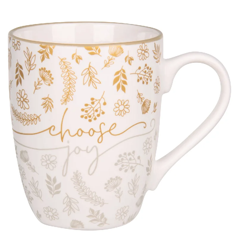 cute ceramic coffee cups -Choose Joy Ceramic Mug