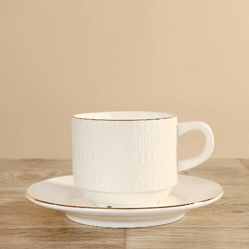 insulated coffee cups for winter -Coffee Cup With Saucer