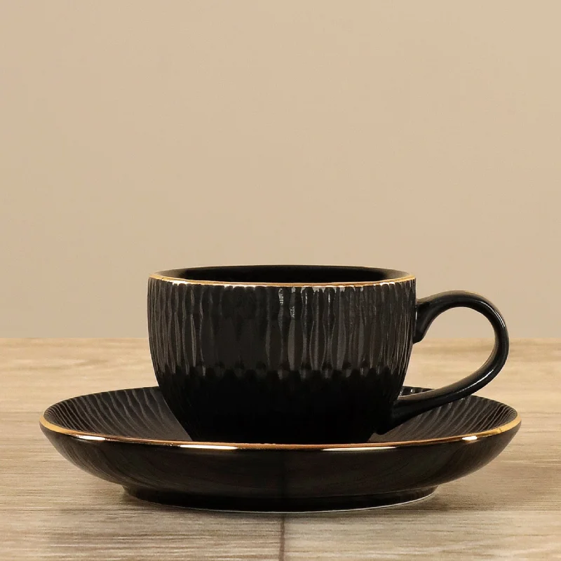 creative coffee mugs for kitchen -Coffee Cup with Saucer