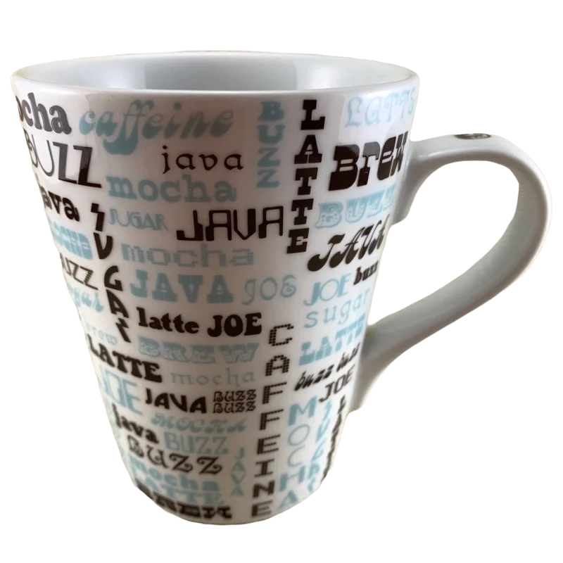 funny custom coffee mugs for work -Coffee Related Words Jonathan Adler for Barnes & Noble