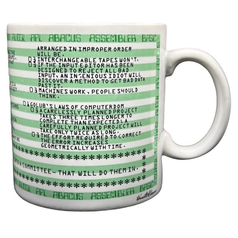 stainless steel coffee mugs for camping trips -Computer Programming Kenneth Grooms Mug The Toscany Collection