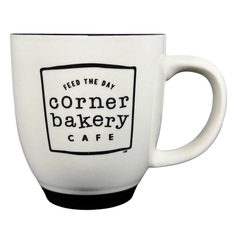 custom engraved coffee cups for gifts -Corner Bakery Cafe Feed The Day Mug Diversified China