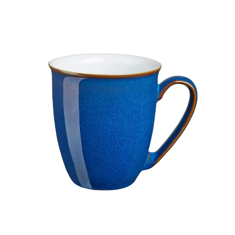 creative tea mugs for work -Denby Imperial Blue Coffee Beaker 300ml