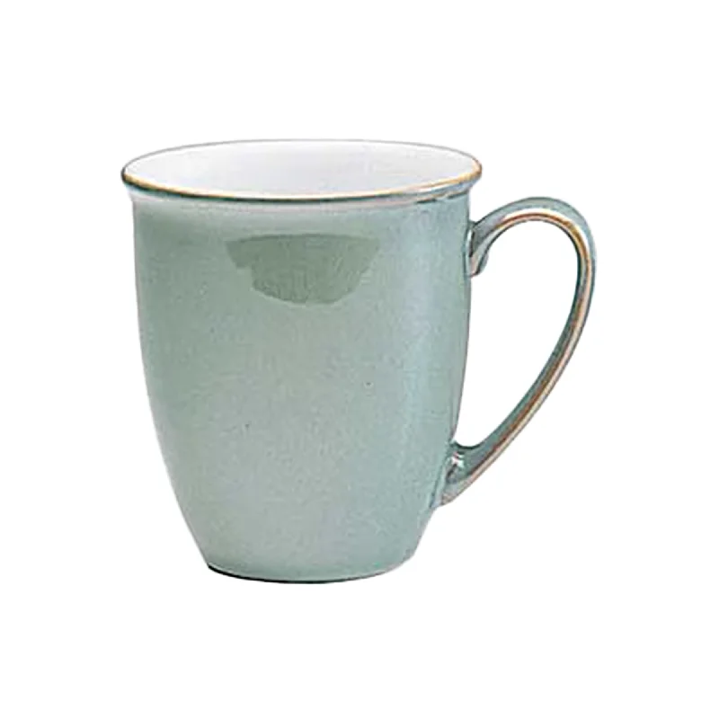 eco friendly travel mugs for gifts -Denby Regency Green Coffee Beaker 300ml