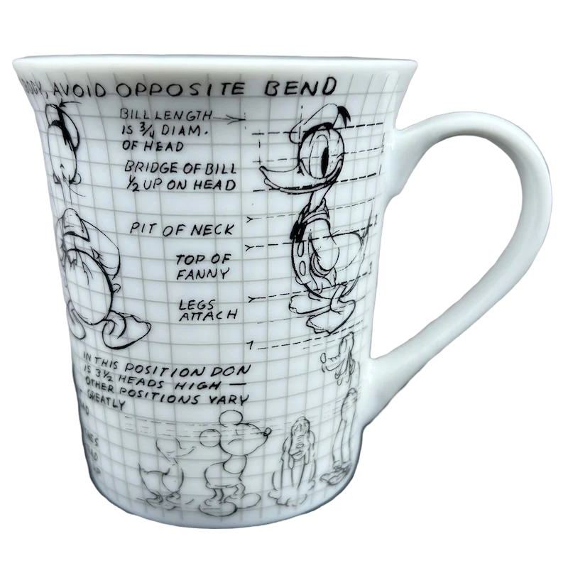 custom large tea mugs -Donald Duck Sketch Book Mug Disney