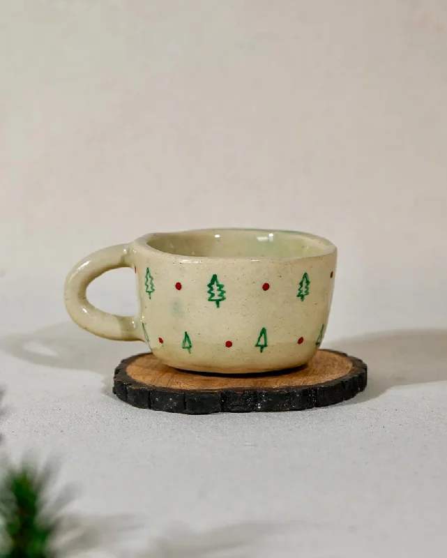 best custom coffee tumblers for birthday gifts -Evergreen Elegance Cup | 3 x 2 inches