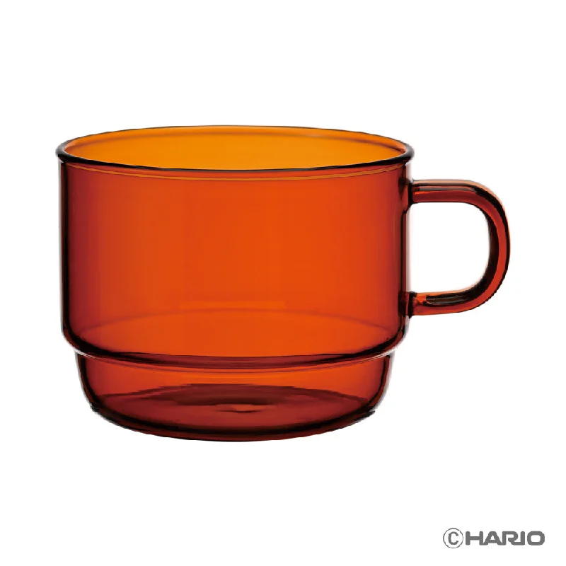 travel mugs with motivational quotes -Hario Colors Stacking Mug Cup (Amber)