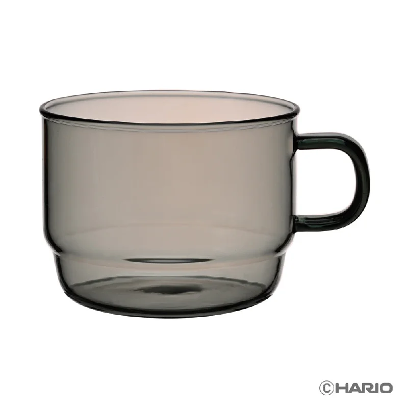 large coffee tumblers with logo -Hario Colors Stacking Mug Cup (Grey)