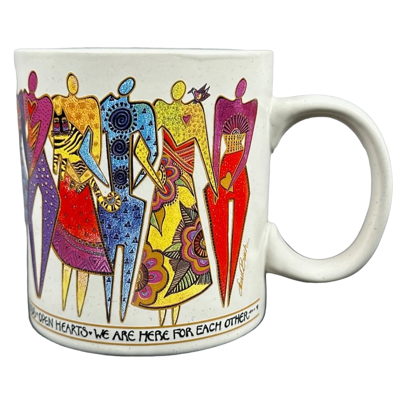 motivational coffee mugs with quotes -Join Hands Open Hearts We Are Here For Each Other Mug Laurel Burch