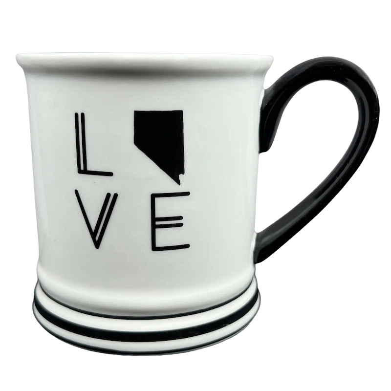 coffee mugs with lid for travel -Love Nevada Map Mug Formation Brands