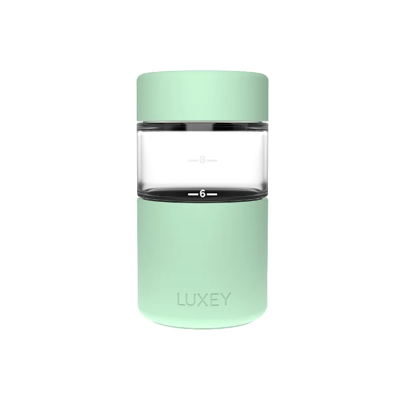 eco friendly custom tea mugs -Luxey Cup OriginalLUX Glass Coffee Cup 355ml (12oz) Gelato Green