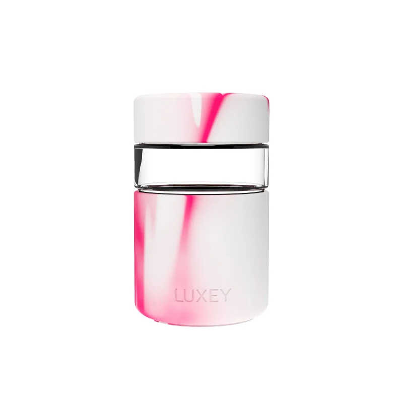 funny custom coffee mugs for work -Luxey Cup RegularLUX Glass Coffee Cup 237ml (8oz) Candy Cane Swirl