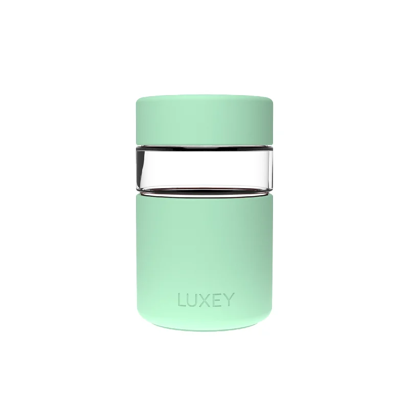 cute travel mugs for hot drinks -Luxey Cup RegularLUX Glass Coffee Cup 237ml (8oz) Gelato Green