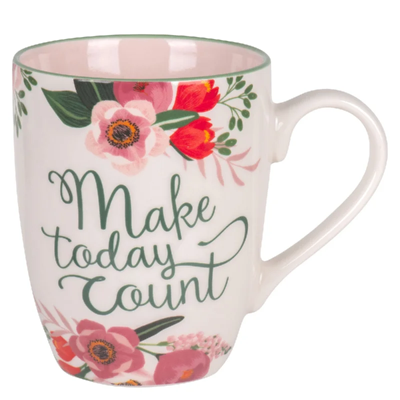 thermal coffee tumblers for work -Make Today Count Ceramic Mug