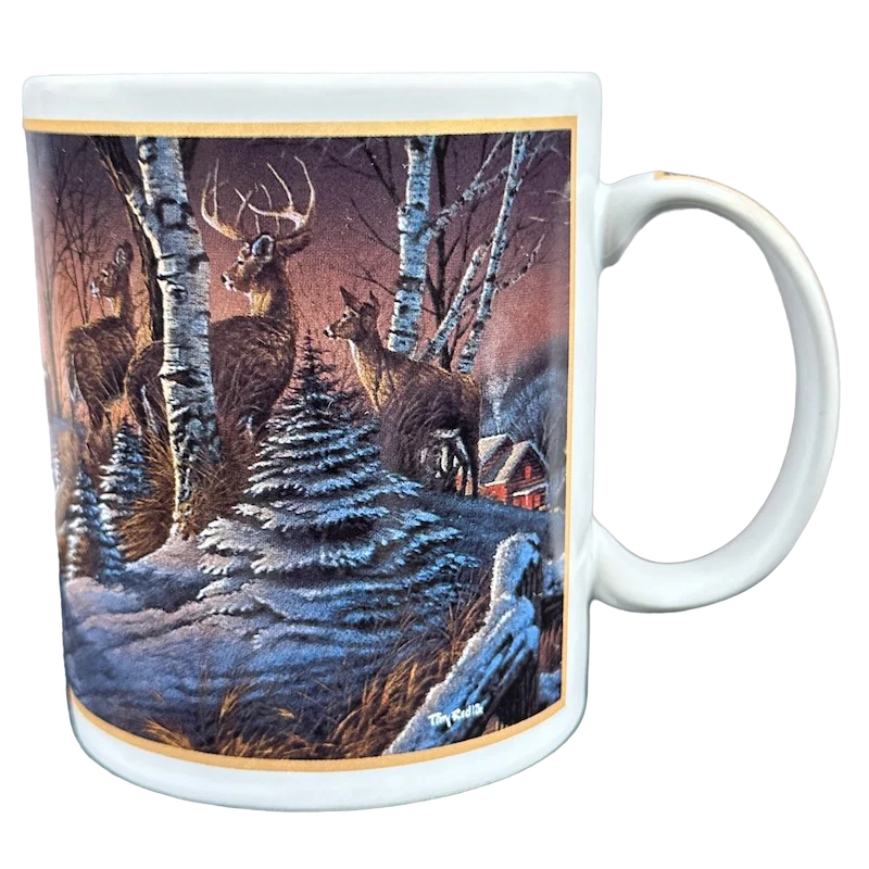 personalized coffee mugs for friends -Night On The Town Terry Redlin Mug The Hadley Collection