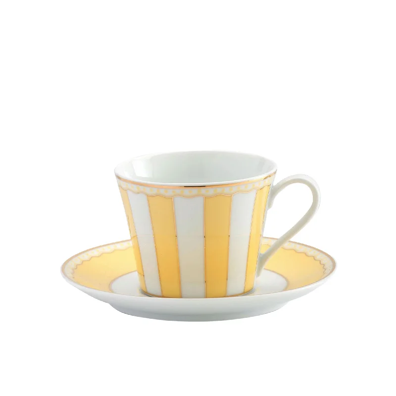 funny personalized coffee tumblers -Noritake Carnivale Cup and Saucer 220ml Yellow