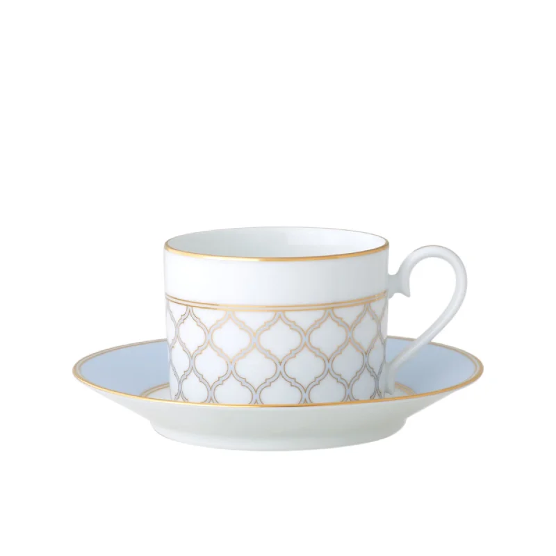 insulated tea cups with logo -Noritake Eternal Palace Tea Cup and Saucer 225ml Ice