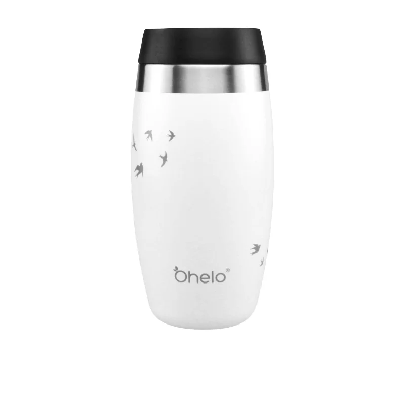 insulated travel mugs with custom designs -Ohelo Insulated Tumbler 400ml White