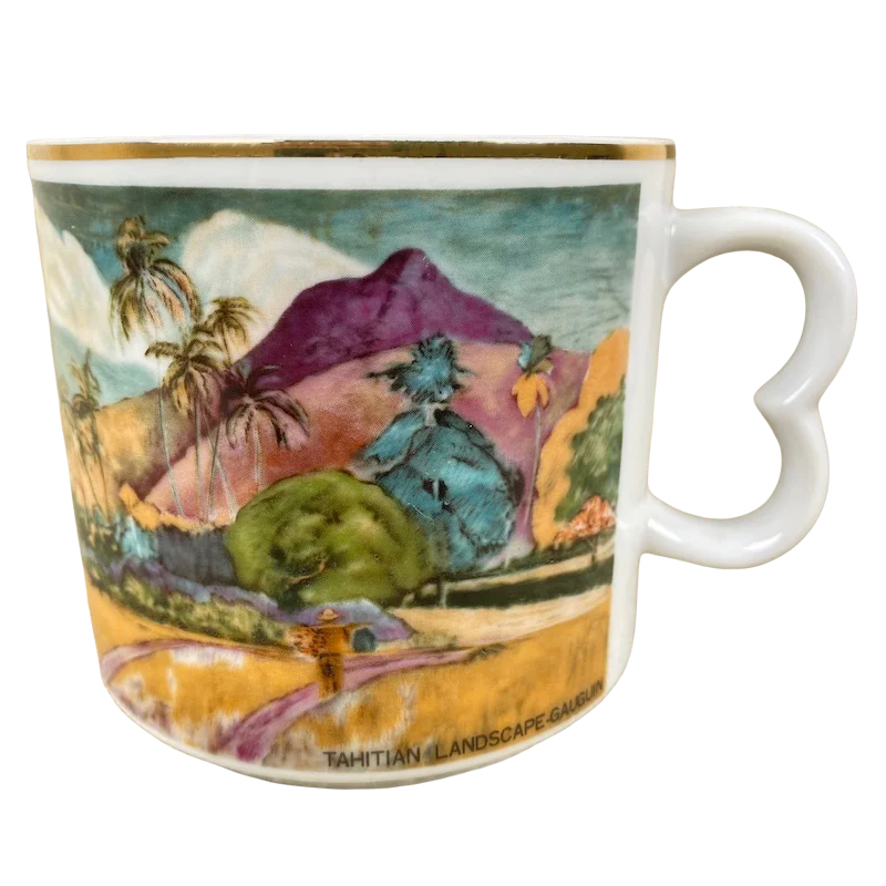 personalized coffee tumblers for family -Paul Gauguin Tahitian Landscape Mug