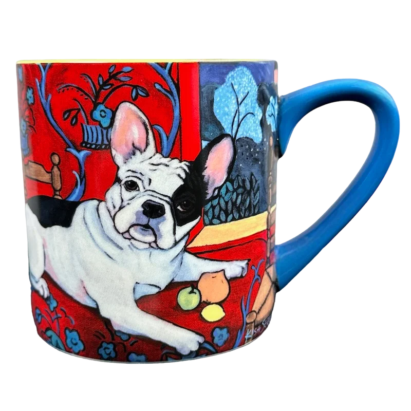 insulated travel cups for gifts -Paw Palettes French Bulldog Muttisse Mug Pavilion Gift Company