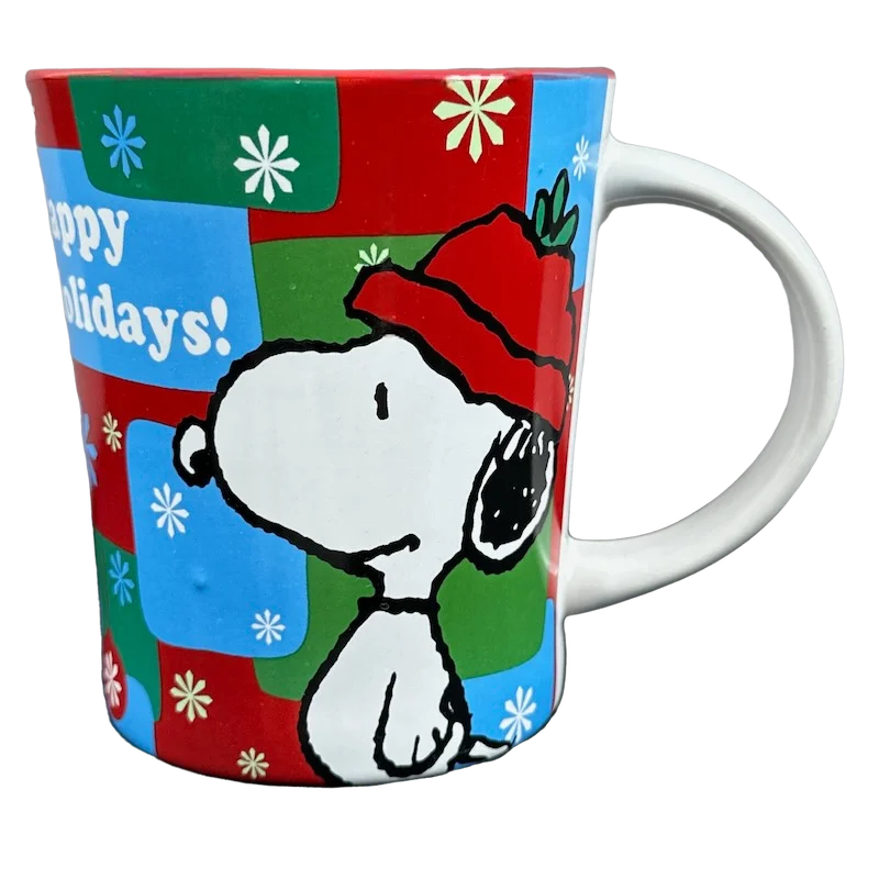 funny mugs with personalized photos -Peanuts Snoopy Happy Holiday! Funky Mug Gibson