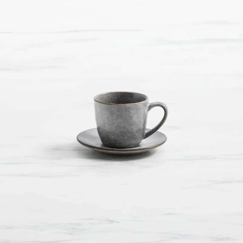 unique personalized coffee cups -Salisbury & Co Siena Cup and Saucer 280ml Light Grey