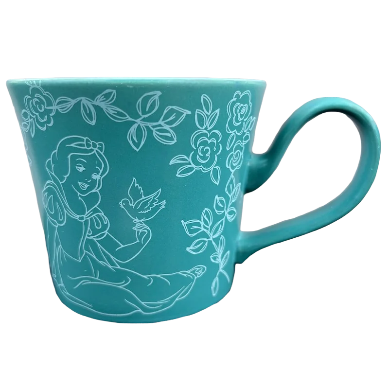 personalized coffee mugs with name and design -Snow White Outlines Sketch Mug Disney Store