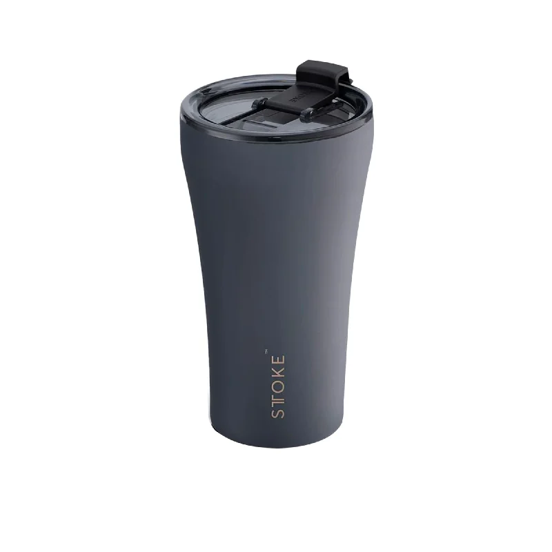 insulated cups for coffee lovers -Sttoke Ceramic Reusable Coffee Cup 350ml Slated Grey