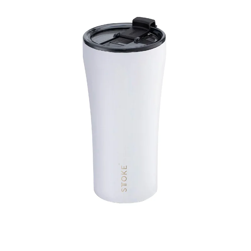 creative coffee mugs with names -Sttoke Ceramic Reusable Coffee Cup 470ml Angel in White