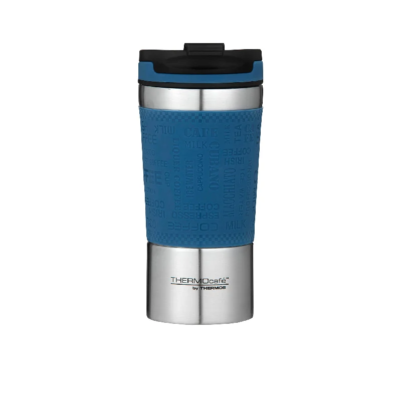 custom mugs with funny images -Thermos THERMOcafe Insulated Travel Cup 350ml Dark in Blue