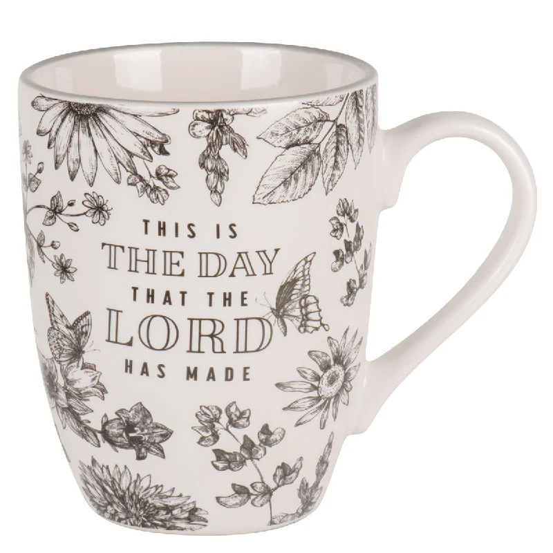 elegant glass coffee mugs -This Is the Day the Lord Has Made Ceramic Mug