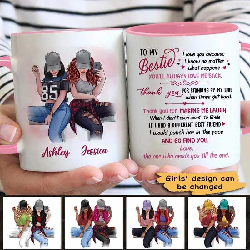 unique custom travel mugs -To My Selfie Bestie Personalized Mug