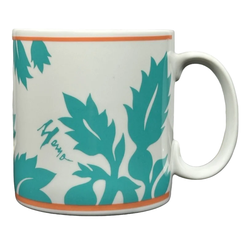 funny tea mugs for gifts -ULU Mamo Turquoise Floral Mug Island Heritage