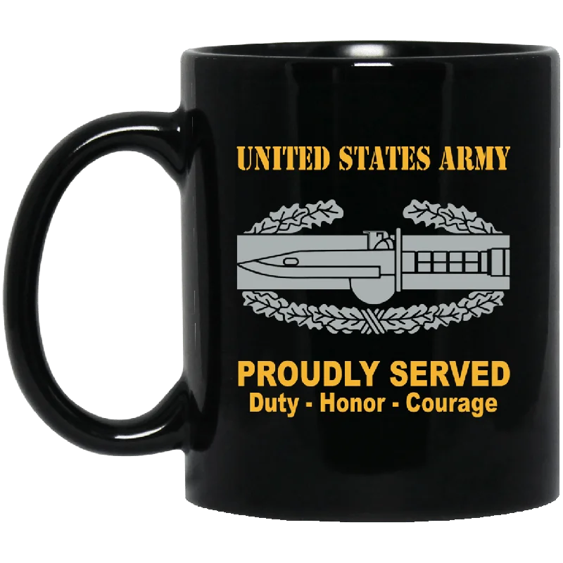 personalized insulated mugs for gifts -US Army Combat Action Badge 11 oz - 15 oz