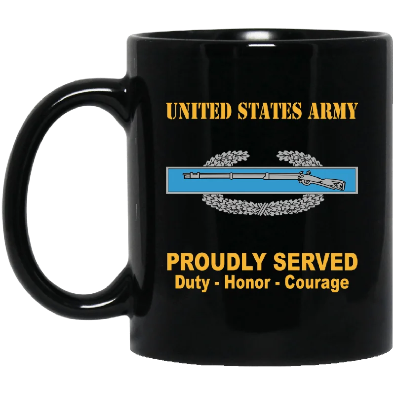 elegant glass coffee mugs -US Army Combat Infantryman First Award Badge 11 oz - 15 oz