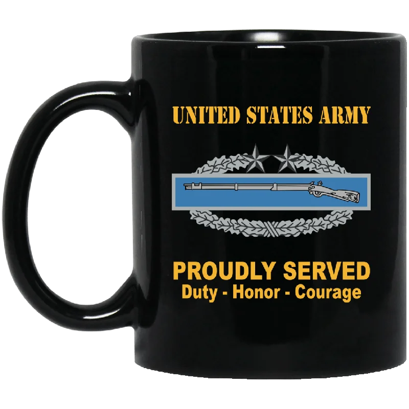 personalized coffee mugs with name and design -US Army Combat Infantryman Third Award Badge 11 oz - 15 oz