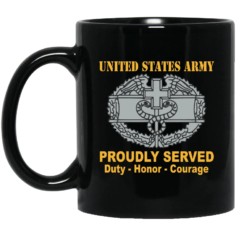 creative tea mugs for work -US Army Combat Medical 1st Award Badge 11 oz - 15 oz