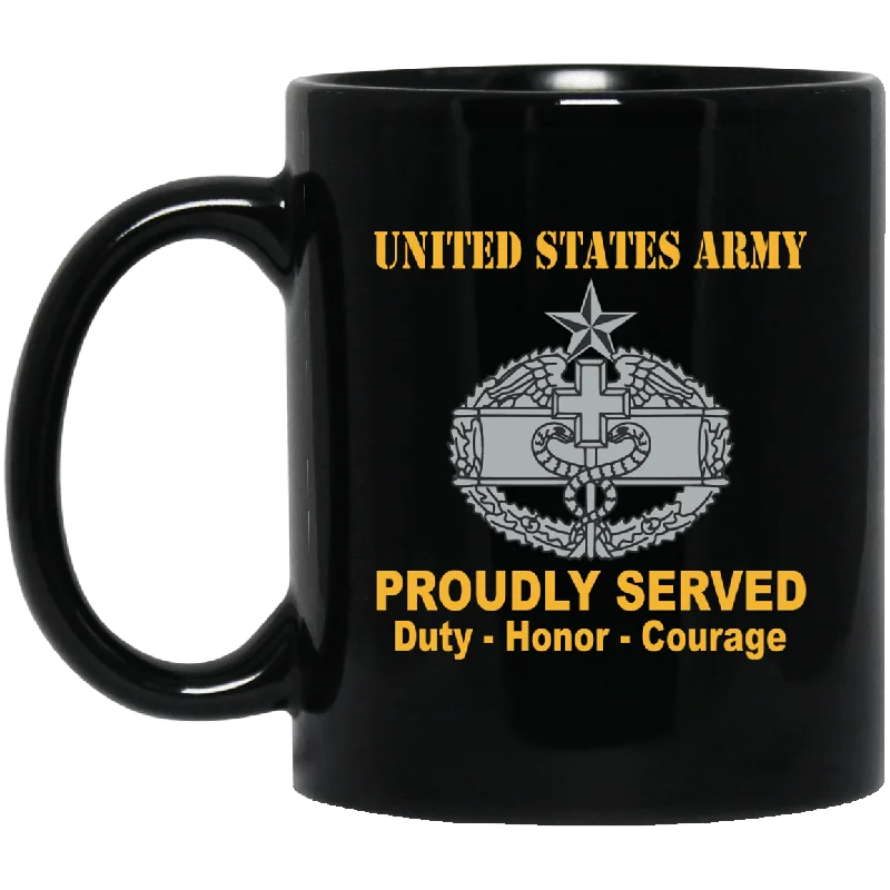 luxury personalized coffee cups -US Army Combat Medical 2nd Award Badge 11 oz - 15 oz