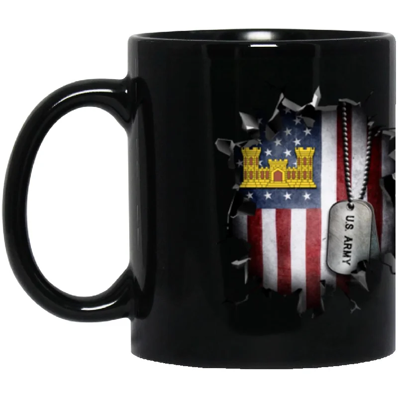 custom personalized coffee cups for holiday gifts -US Army Corps of Engineers 3D Break Effect